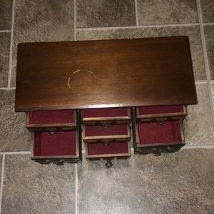 Vintage Wooden Jewelry music box